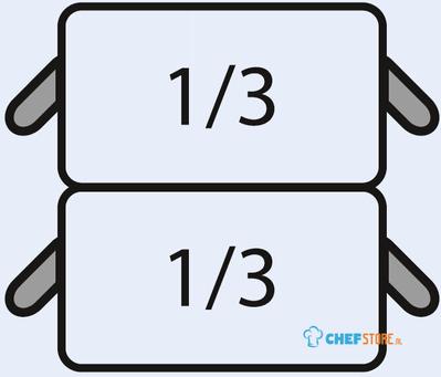 SARO E7/CPCEXE Pasta Mand Set: 2 X 1/3 GN - 423-4020 1