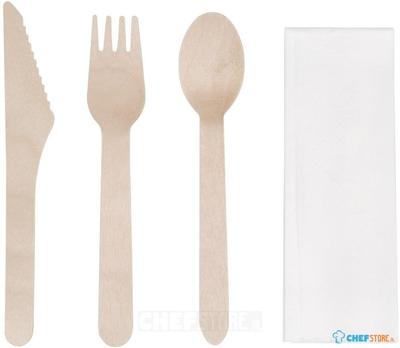 Fiesta Green Houten Bestekset (250 Stuks), Fiesta Green DF422