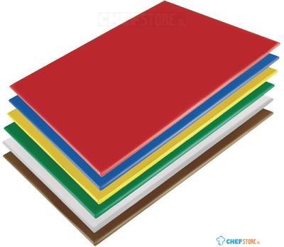Hygiplas LDPE snijplanken set 600x450x10mm | HC879