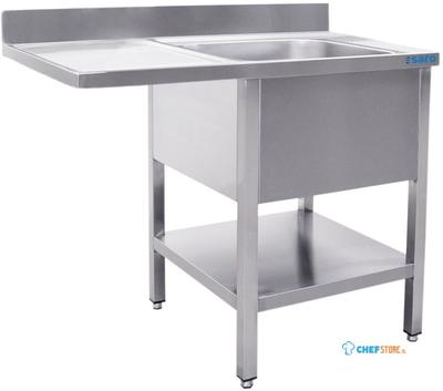 SARO Spoeltafel met 1 Wasbak Rechts 700 mm Diepte 1400 Mm - 700-2605R 1