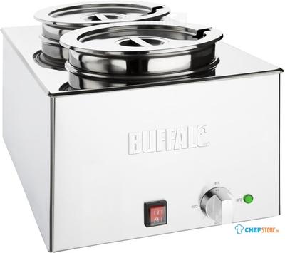 Buffalo Bain-Marie Met 2x 5,2L Bakken - Buffalo FT695