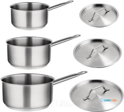 Vogue 3-Delige RVS Steelpannen Set - Vogue SA617