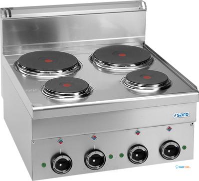 SARO Elektrisch Fornuis 4 Velden Tafelmodel 600 Line Model E46 - 504-1060 1