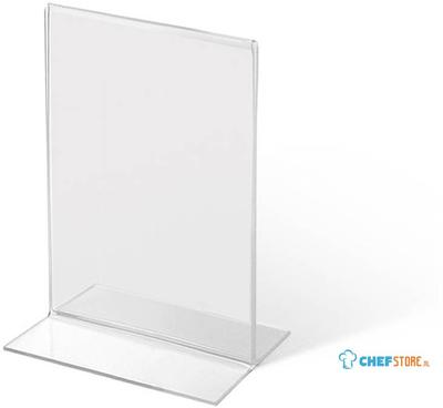 Syna T Standaard Menuhouder Acryl A7 Staand - TA7PXV