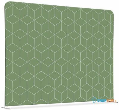 Syna Scheidingswand Textiel 150-150 Dubbelzijdig Hexagon Groen - ZWSE150-150SSK-DSI16