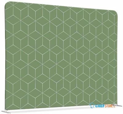Syna Scheidingswand Textiel 200-150 Dubbelzijdig Hexagon Groen - ZWSE200-150SSK-DSI16