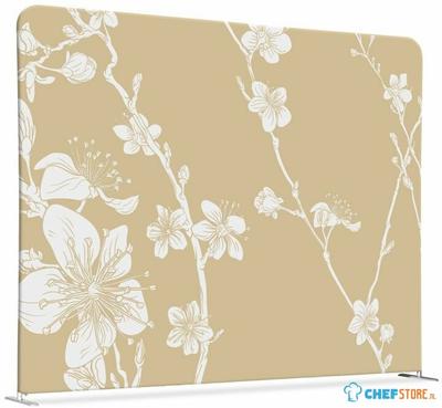 Syna Scheidingswand Textiel 200-150 Dubbelzijdig Abstracte Japanse Bloesem Beige - ZWSE200-150SSK-DSI6