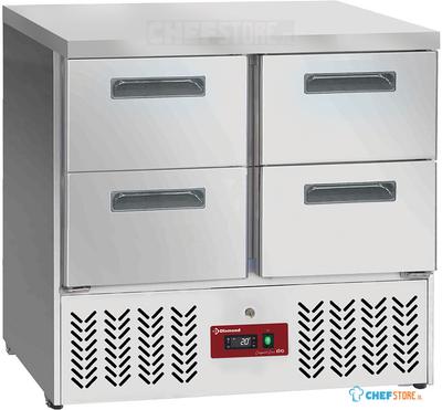 Diamond Koelwerkbank 4x 1/2 Laden GN 1/1 - SA26/C4 1