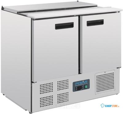 Gekoelde Saladette met Deksel | 2 deuren, 1/1GN | 240 liter | Polar G606
