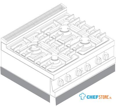 Plinth For 400 Mm Tabletop Modules - Virtus V40ZFT