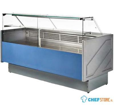 Refrigerated Counter 2480 mm With Vertical Glass Front Ventilated Cooling +3°/+5°C - BGB0356
