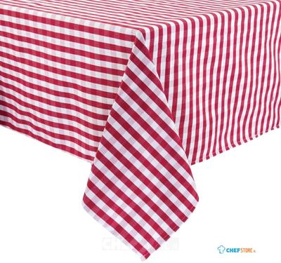 Mitre Comfort Gingham tafelkleed rood-wit 89 x 89cm | HB581