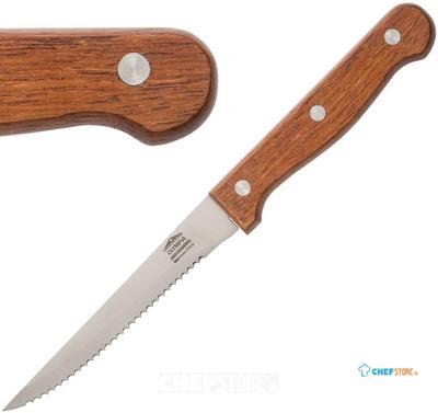 Olympia steakmessen | rvs & houten heft | 21,5cm | C136