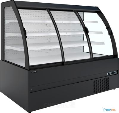 Compacte Wandkoeler met Schuifdeuren (Zwart Ext. - wit Int.) - MCWB200S LOW