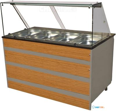 Warm Buffet Gn 4/1 | Schuifdeuren bedieningszijde | Combisteel 7077.0120 1