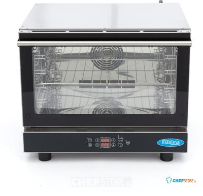 Maxima Combisteamer - 4 Bakken (1/1 GN / 60 X 40 cm) - Digitaal Display - 400V - 08500203