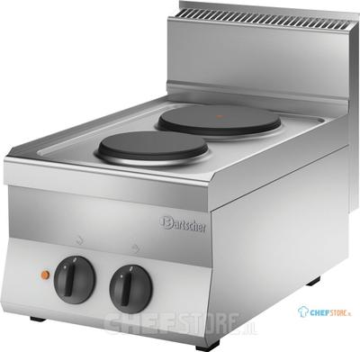 Bartscher El. Fornuis 650 B400 2 Pits TA - 115005 1