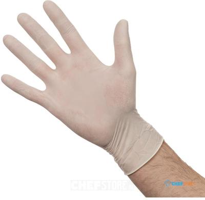 Latex handschoenen wit gepoederd | maat L | A228-L 1