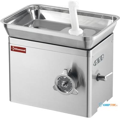 Diamond Hakmolen in R.V.S. N° 22, tafelmodel, Ø 6 mm, 500kg/h | TGD32/BT-N 1