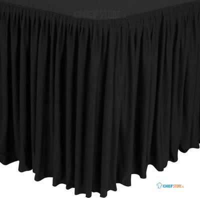 Combi tafelrok plissé | zwart | CD397