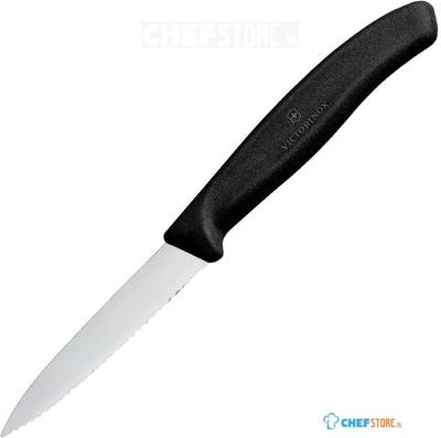 Victorinox Gekarteld Schilmesje 8cm Zwart - Victorinox CX746