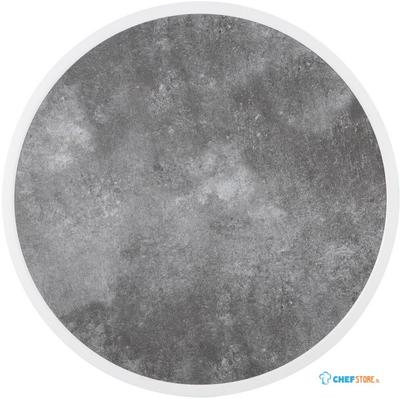 Bolero Rond Tafelblad van Glasvezel Donker Steeneffect 580 Mm - DL488