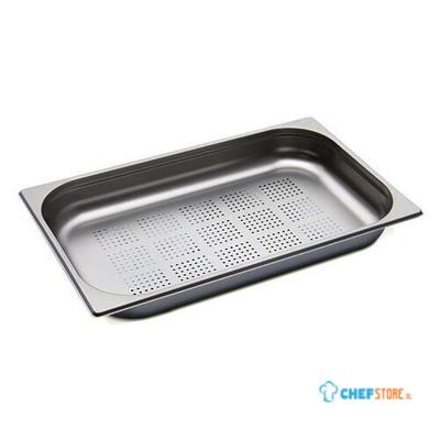 GNPan | Geperforeerd | 1/2GN | 6.5cm hoog | RVS | Combisteel | 7476.0215 1