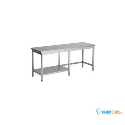 Werktafel met half Bodemschap | 120cm | RVS | Combisteel | 7812.0352 1
