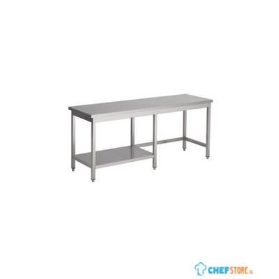 Werktafel met half Bodemschap | 110cm | RVS | Combisteel | 7812.0361 1