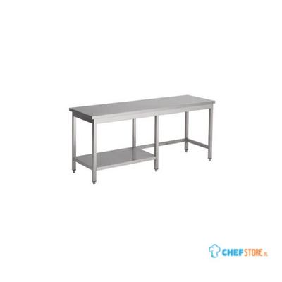 Werktafel met half Bodemschap | 130cm | RVS | Combisteel | 7812.0363 1