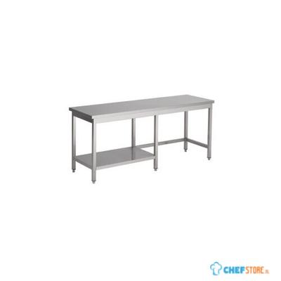 Werktafel met half Bodemschap | 110cm | RVS | Combisteel | 7812.0371 1