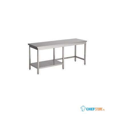Werktafel met half Bodemschap | 190cm | RVS | Combisteel | 7812.0387 1