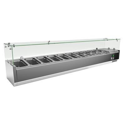 Gastro-Inox RVS Opzetkoelvitrine 10x Gn1/4, Gastro-Inox 209.200 1
