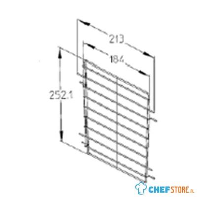Mandverdeler 210 mm (laag) - Liebherr 7111003 1