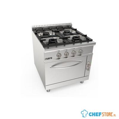 SARO Gasfornuis + Elektrische Oven 4 Pits LQ Model LQ / CUG4NE 1