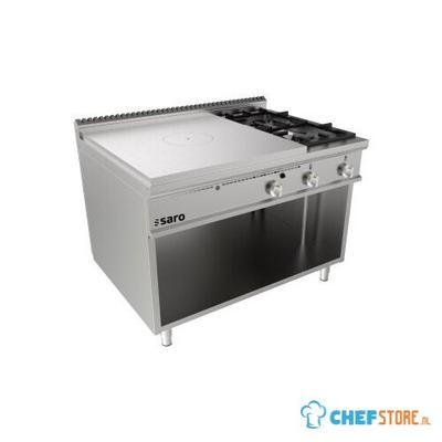 SARO Doorkookplaat Kachel Open Onderbouw + 2 Branders LQ Model LQ / TPG6BA 1