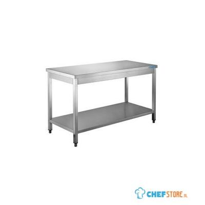 SARO Roestvaststalen Tafel met Onderblad 600 mm Diepte 1600 Mm - 600-1130 1