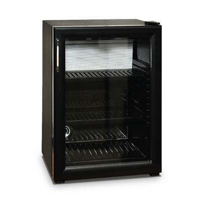 Minibar With 2 Shelves and Glass Door, Black Coloured, +4°/+14°C, 40 Liter - BBZ0014 1