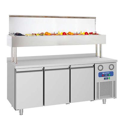 Refrigerated Preparation Counter With 3 Doors GN and Pan Cooler 10x GN 1/3 - CCZ0101 1