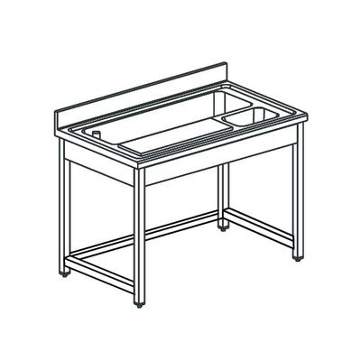 Mastro Groentevoorbereidingstafel Met Snijplank En Schaal, L=2000 Mm | DTPV720 1
