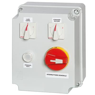 Speed Governor With Gas Valve, 2 Speeds, 400 V, Max 2,20 Kw, With Light Switch, virtus RVVG2444 1