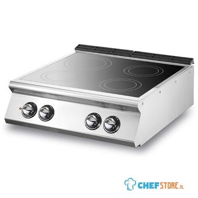 Ceramic Plate, Top Version, 4 Cooking Zones, Virtus VS9080PVET 1