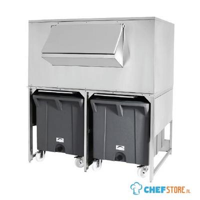 Ijsblokjesbak Met 2 Karren Voor Bac0009, Capaciteit 300 Kg + 2X 108 Kg 1