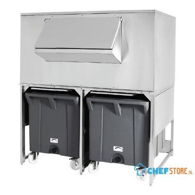 Ijsblokjesbak Met 2 Karren Voor Bab0005, Capaciteit 300 Kg + 2X 108 Kg 1
