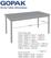 Gopak enviro rechthoekige indoor eettafel berkeneffect 1400mm, Gopak GE966 2