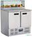 Polar G-Serie 2-Deurs Pizza Koelwerkbank met Opzetkoelvitrine 256L - Polar GH266