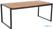 Bolero rechthoekige stalen en acaciahouten industriële tafel | DS157 3