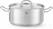 Kookpan Laag - met Deksel - HENDI - Kitchen Line - 4,9 Liter - Diameter 24 cm - Hoogte 11 cm - 836026