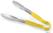 Serveertang 300mm handgreep geel pvc - RVS - Hendi 171790 1