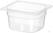 Hendi Gastronormbak 1/6 | 100 mm hoog | PP tranparant | koel/vries | 880425 2